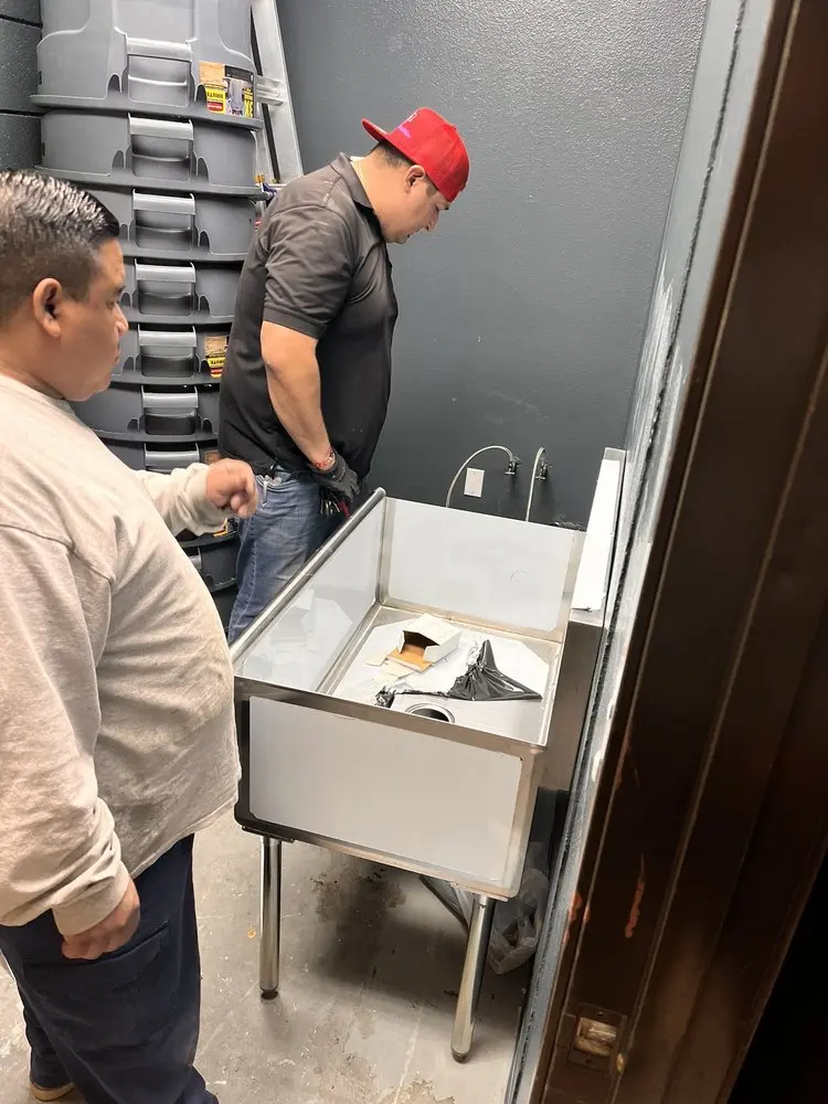 Commercial plumbing and sink installation in South Boston